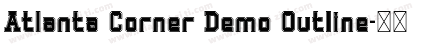 Atlanta Corner Demo Outline字体转换